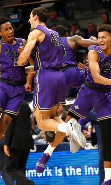 Lyons leads Furman to stunning upset of No. 8 Villanova